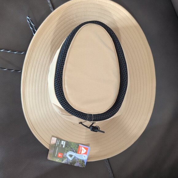 NWT Ozark Trail Outdoor Hat Floatable Adjustable S/M Explorer Tan - Picture 2 of 7